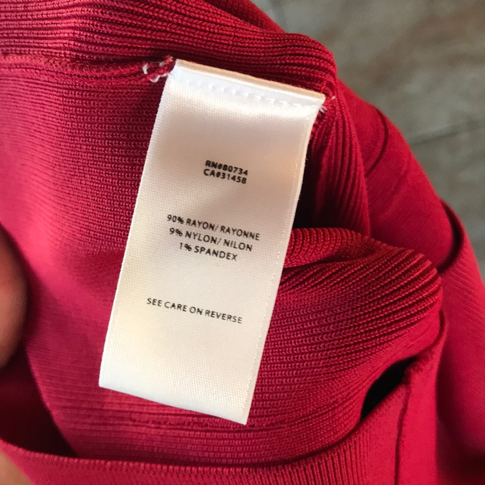 New BCBG MAXAZRIA Fitted Ruby Bodycon Knit Dress - Picture 8 of 8